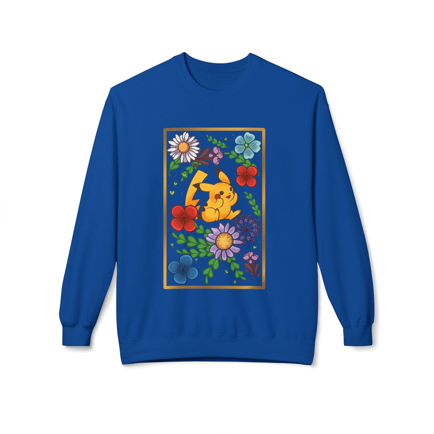 Pika Pressed Flower Unisex  Softstyle Fleece Crewneck Sweatshirt