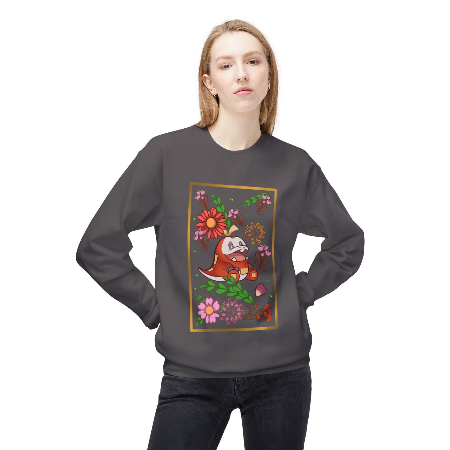 Crocodile Unisex Midweight Softstyle Fleece Crewneck Sweatshirt
