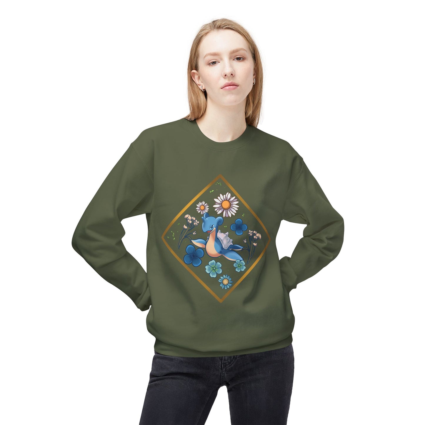 Plesiosaurs Unisex  Softstyle Fleece Crewneck Sweatshirt