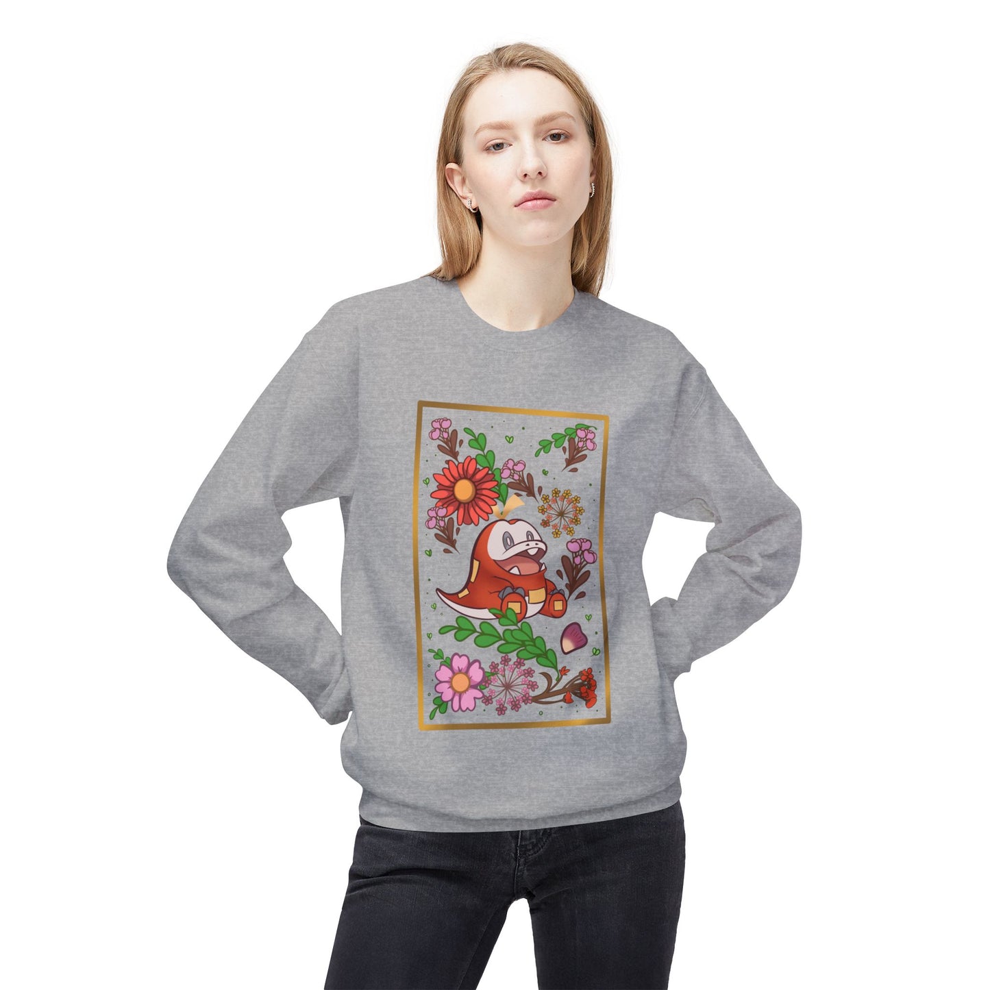 Crocodile Unisex Midweight Softstyle Fleece Crewneck Sweatshirt