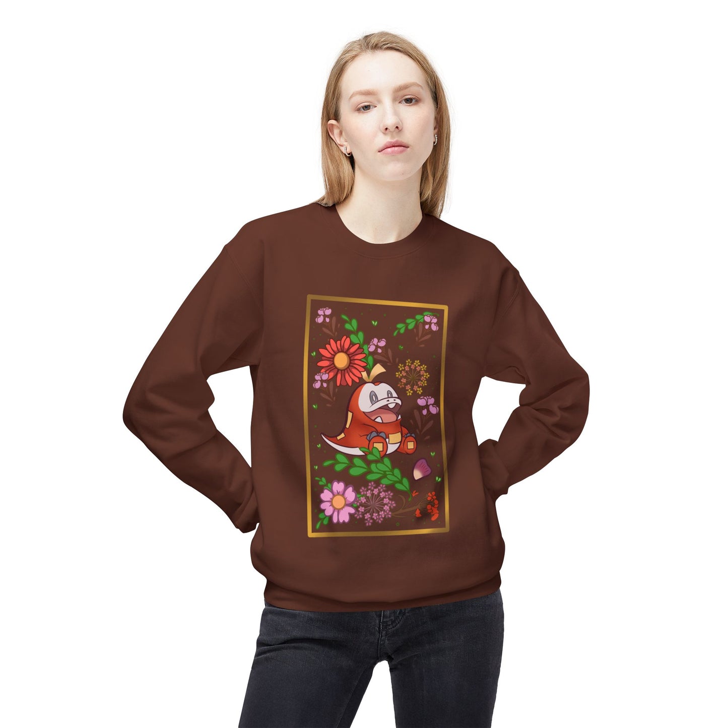 Crocodile Unisex Midweight Softstyle Fleece Crewneck Sweatshirt