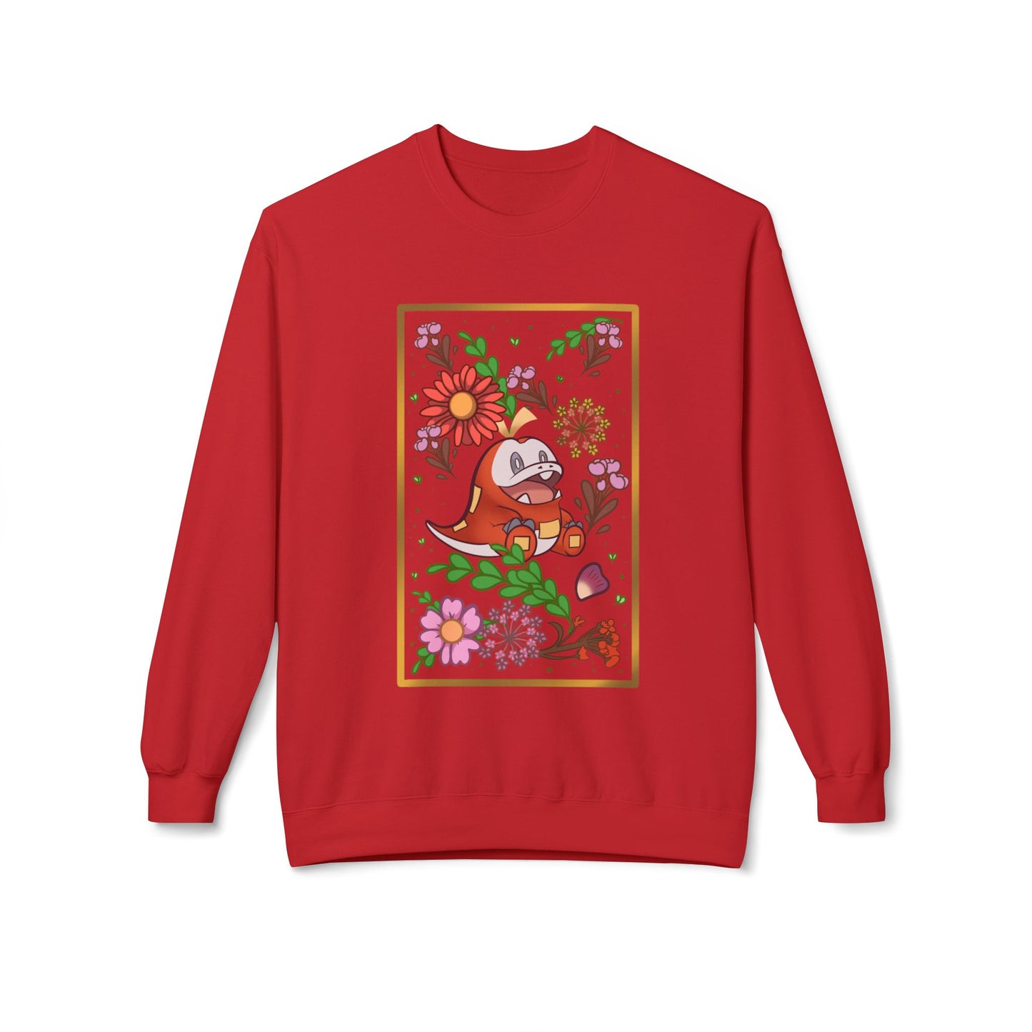 Crocodile Unisex Midweight Softstyle Fleece Crewneck Sweatshirt
