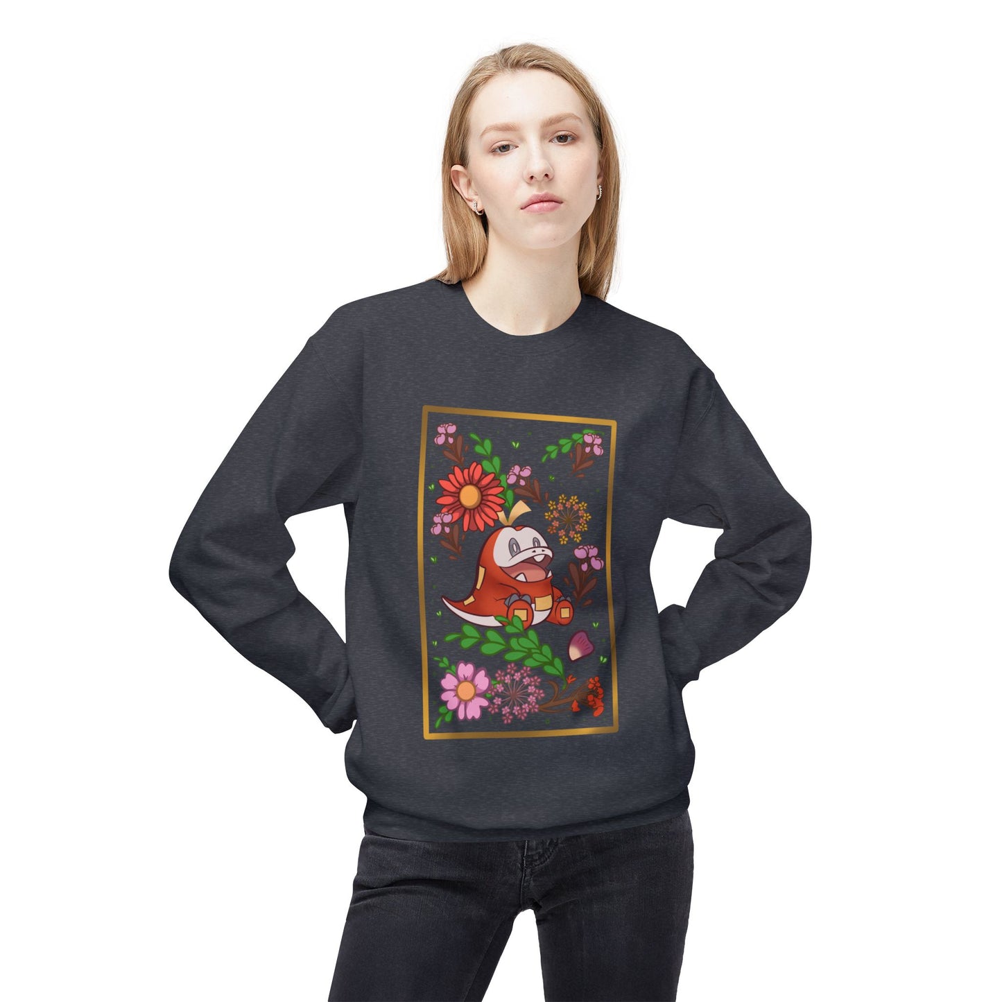Crocodile Unisex Midweight Softstyle Fleece Crewneck Sweatshirt