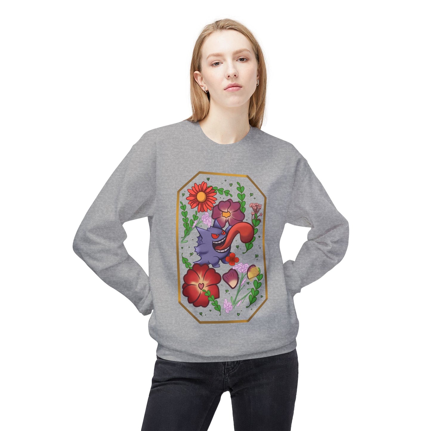 Ghost Midweight Softstyle Fleece Crewneck Sweatshirt