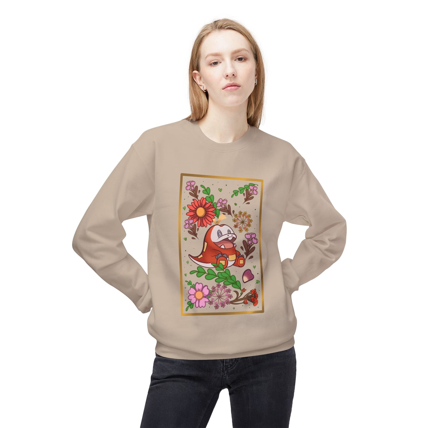 Crocodile Unisex Midweight Softstyle Fleece Crewneck Sweatshirt