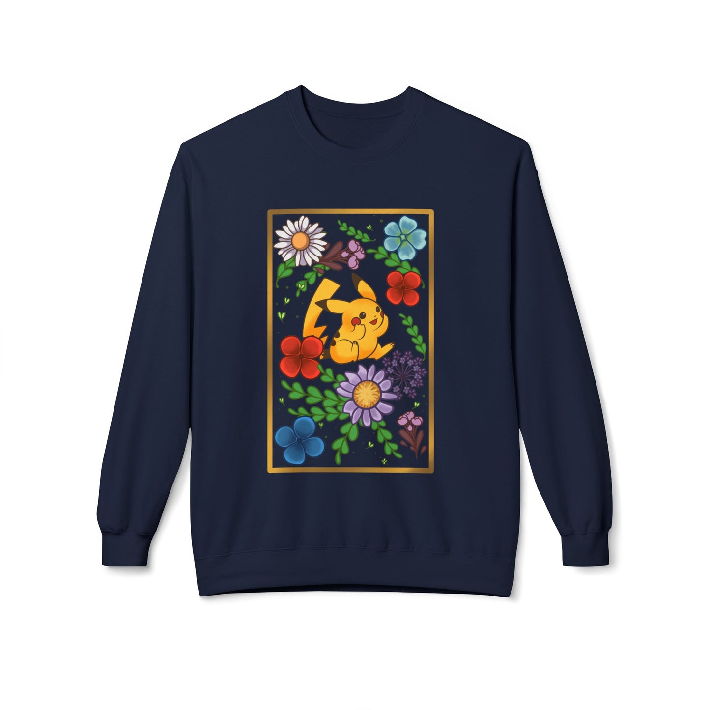 Pika Pressed Flower Unisex  Softstyle Fleece Crewneck Sweatshirt